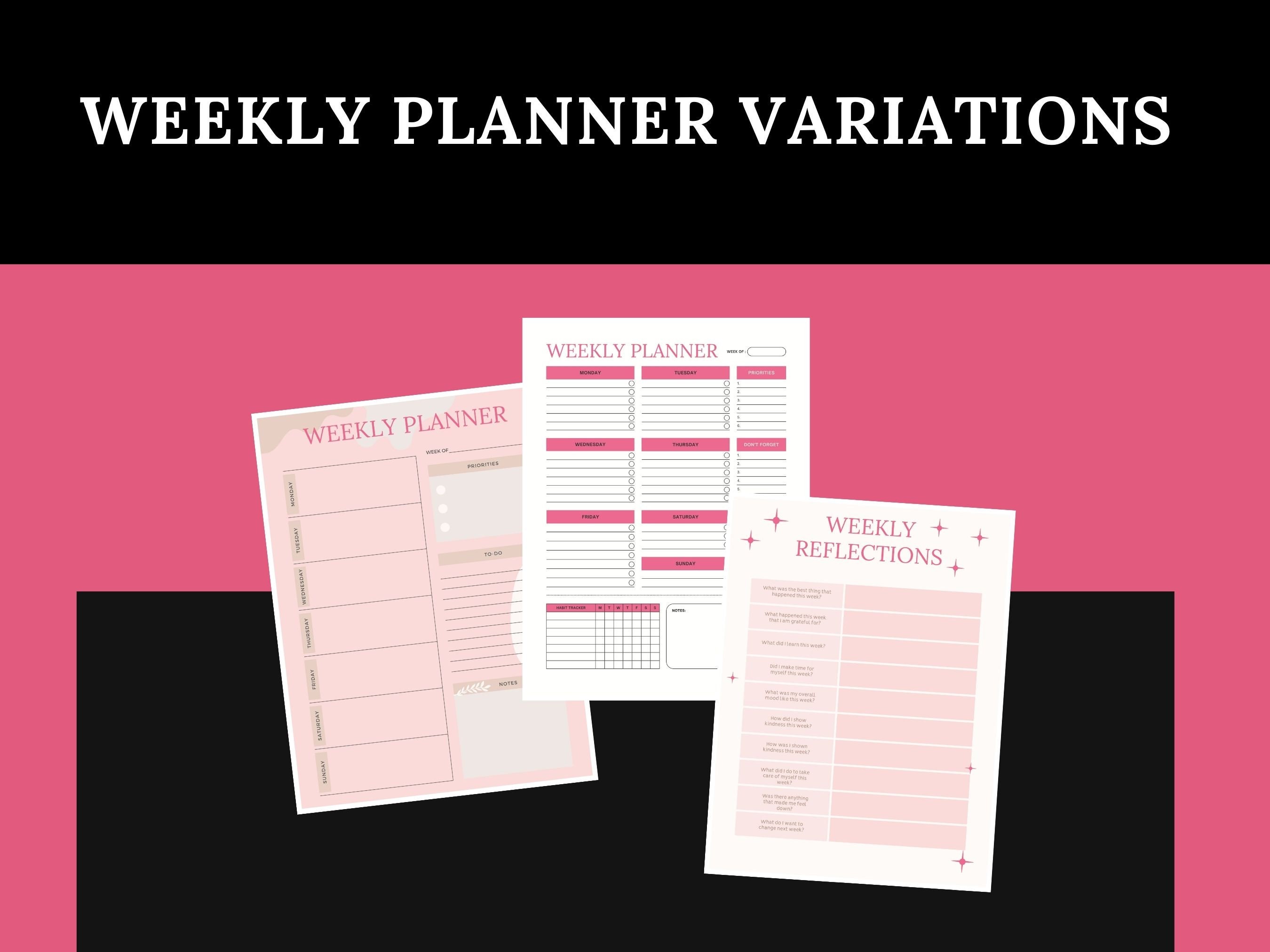 Printable Planners, Self-care Planner, Black Girl Planner, Daily ...
