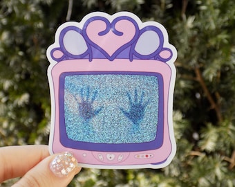 Y2K poltergeist princess TV sticker