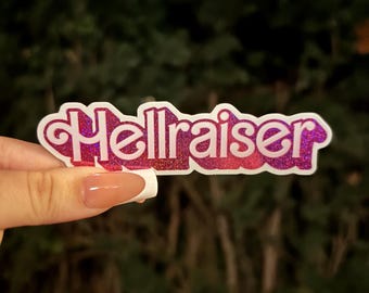 Hellraiser glitter sticker