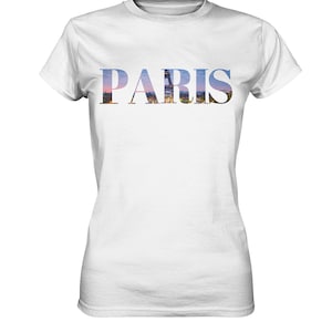 Collection Hotspot - Style de police - France - Tour Eiffel - Paris - Été - Chemise tendance - Chemise Premium Dames
