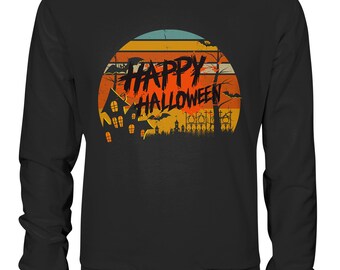 Happy Halloween - Autumn - Night - Dark - Horror - Font Style - Trend - Premium Style - Premium Sweatshirt