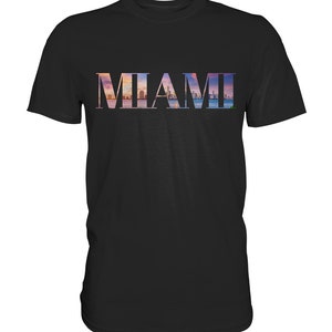 Hotspot Collection - Font Style - Miami - USA - Florida - Summer - Trend - Premium Unisex - Sunshine - Premium Shirt