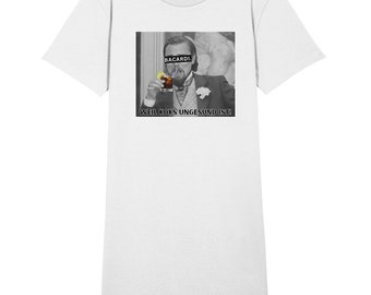 Bacardi. - Because coke is unhealthy! - Meme - Django - Leonardo DiCaprio - Perfect Gift - Ladies Organic Shirt Dress
