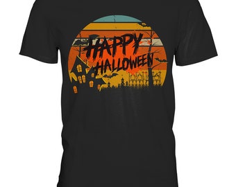 Happy Halloween - Autumn - Night - Dark - Horror - Font Style - Trend - Premium Style - Premium Shirt