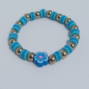 Clay bead bracelet