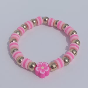 Clay bead bracelet