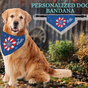 Bandana personalizada para cães, presente para amantes de cães, bandana sobre a coleira para animais de estimação, novo presente para cães, presente personalizado para cães