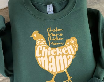 Sweatshirt poulet, sweat-shirt poulet pour la fête des mères, sweat-shirt poulet pour femme, amour poulets, sweat animal, sweat-shirt agriculteur
