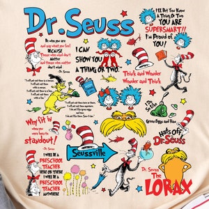Dr. Seuss Day T-Shirt, Unisex T-Shirt, Grafikdruck Shirt, Katze im Hut Shirt, Dr. Seuss Lesewoche Geschenk
