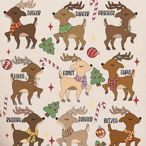 Rudolph Reindeer Christmas Sweatshirt: Vintage Embroidered Holiday Jumper