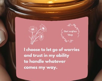 Cinnamon Vanilla Scented Soy Candle - Amber Jar Holiday Candle