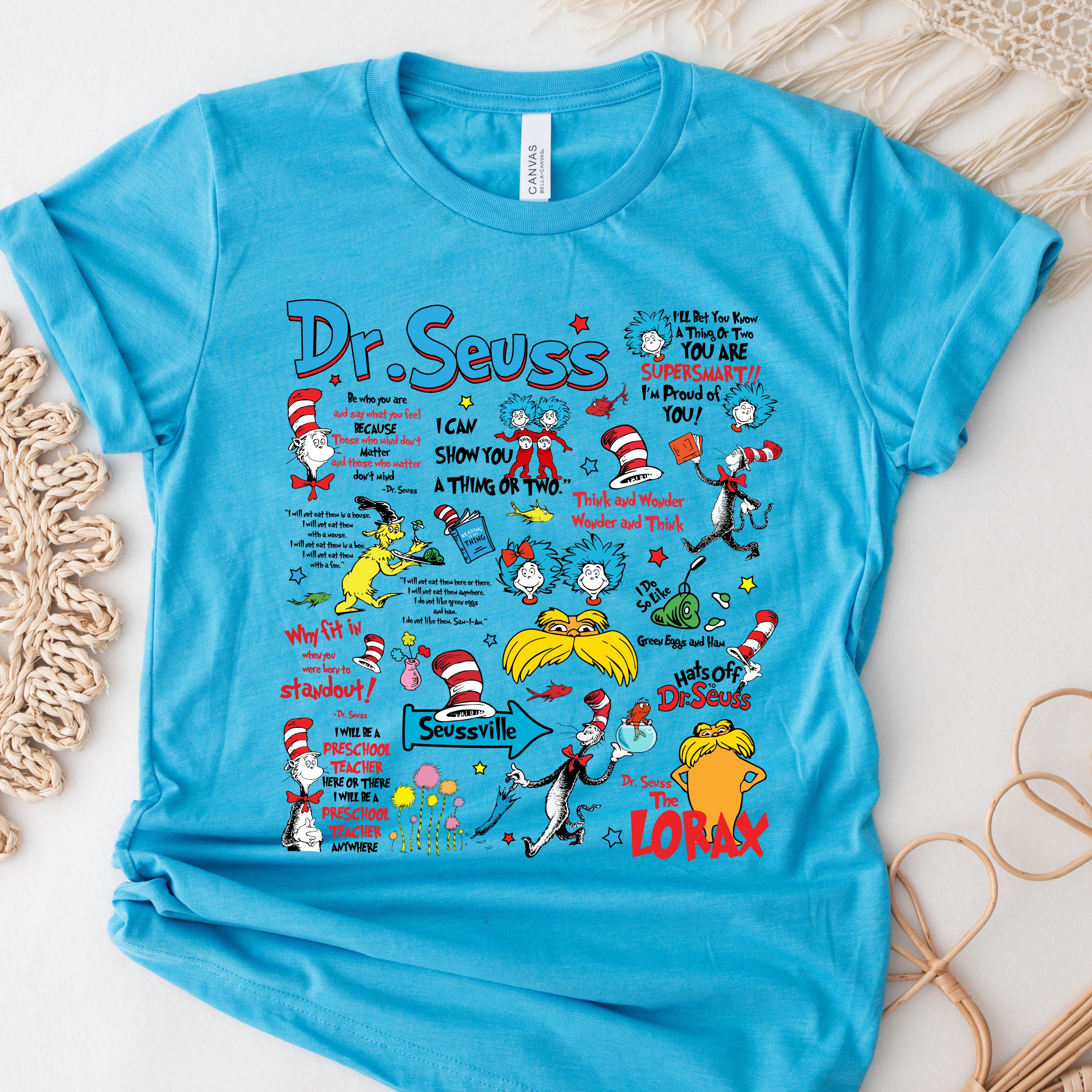 T-shirt à Colorier Dr Seuss – DIY Créatif Pour Enfant – Color Tees – Taille Petite
