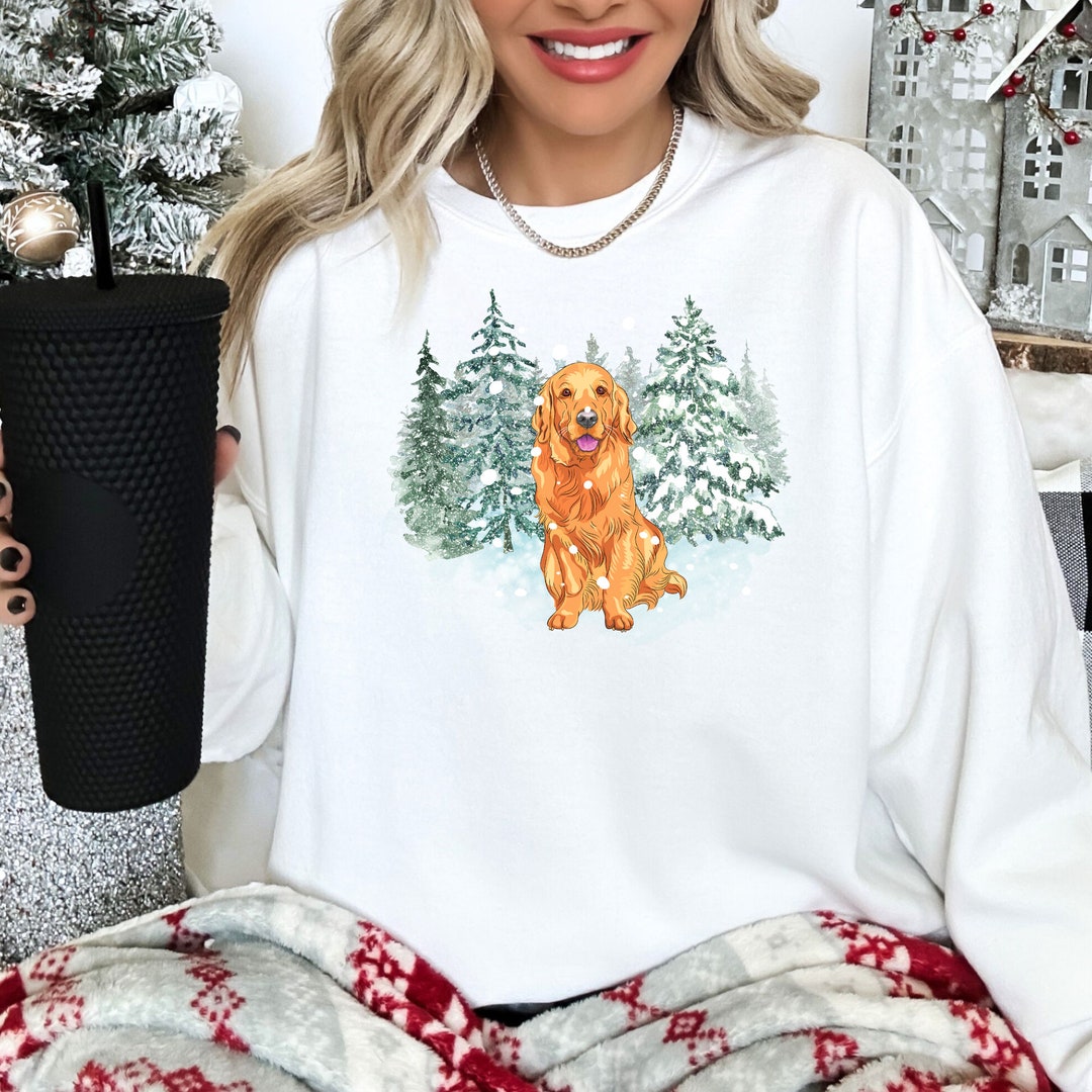 Golden Retriever Sweater Dog Christmas Sweater Xmas Gift for - Etsy