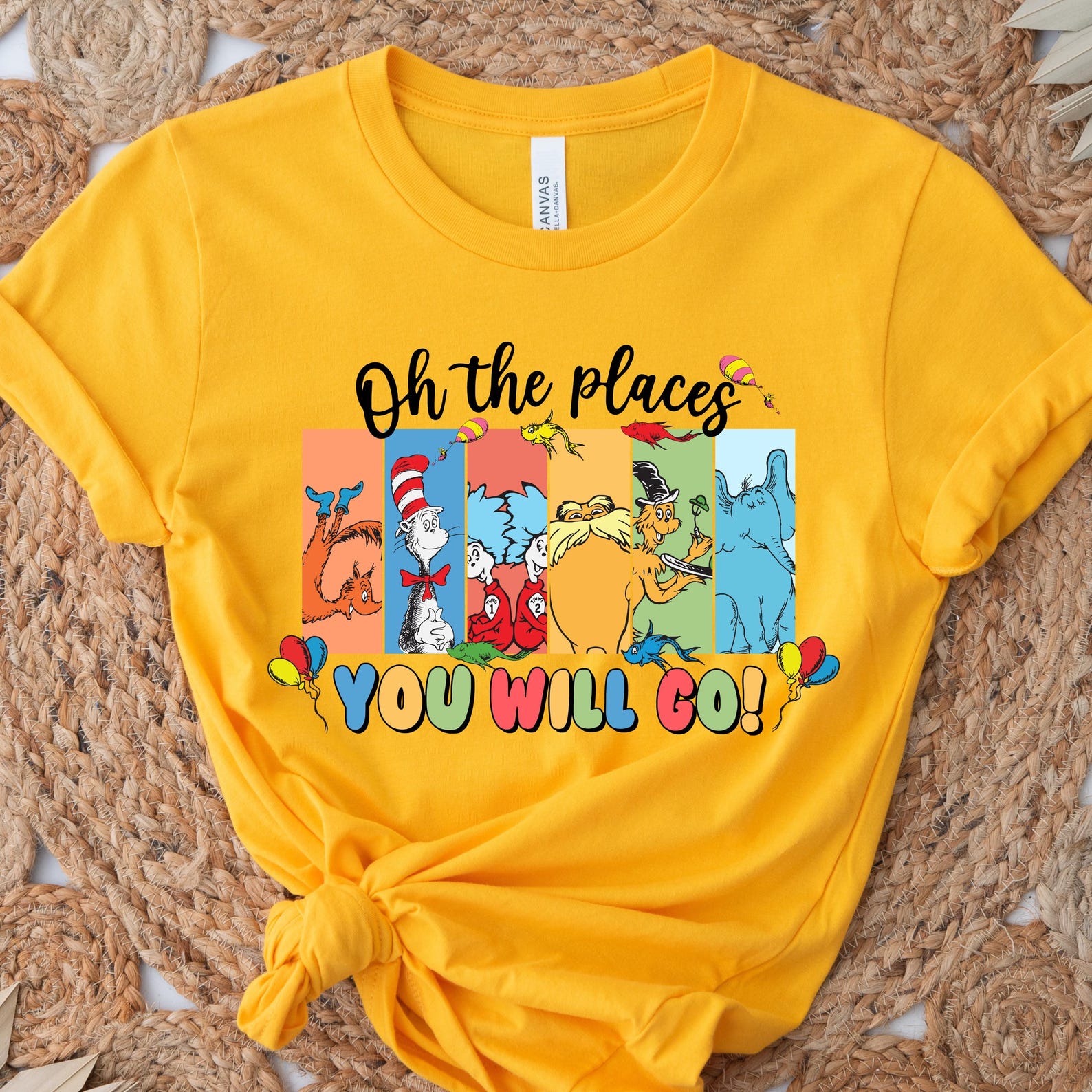 Dr Seuss Oh the Places You Will Go T-shirt, School Week Tee, Unisex ...