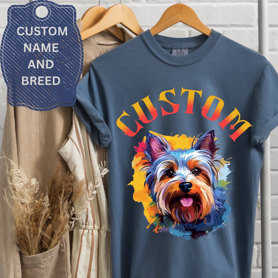 Custom Dog Name and Picture Shirt Custom Pet Tshirts Etsy