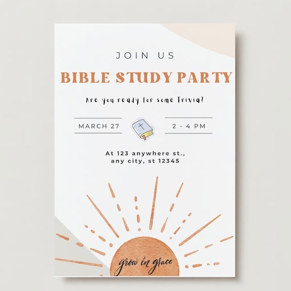 Bible Study Invitation Etsy