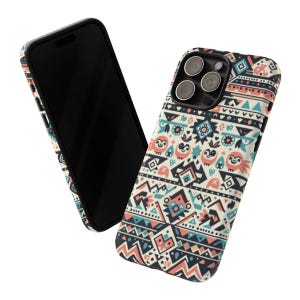 Aztec Pattern Tough Exterior iPhone Samsung Galaxy Cases