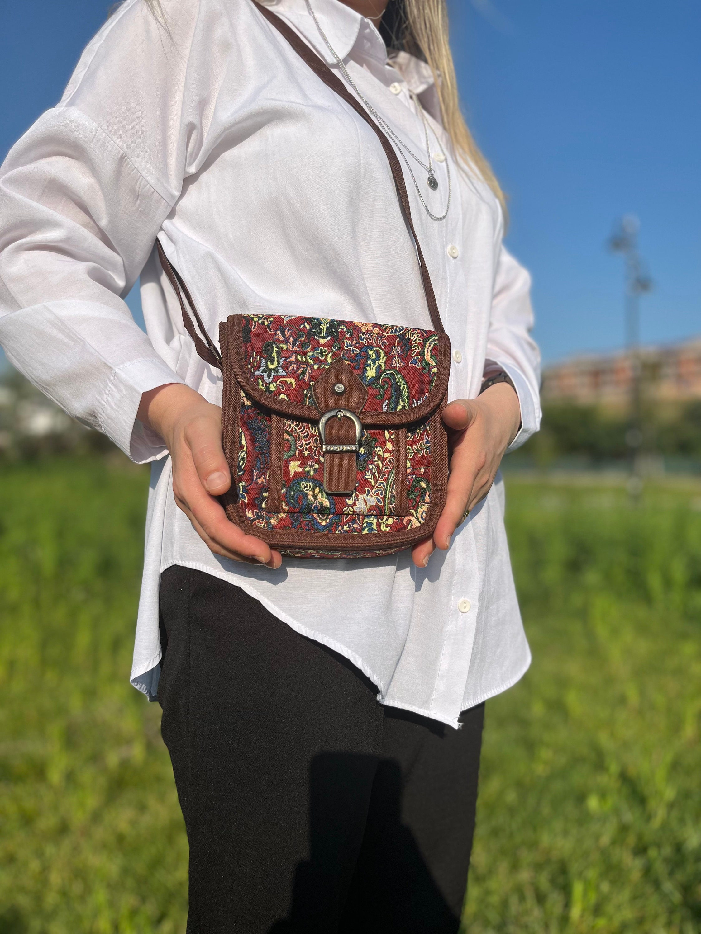 Mini Boho Crossbody Bag, Hippie Bag, Small Crossbody Bag for Women