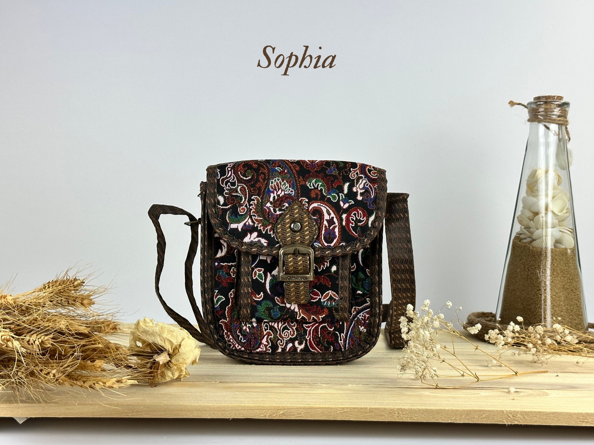 Mini Boho Crossbody Bag, Hippie Bag, Small Crossbody Bag for Women