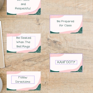 Editable Classroom Expectations