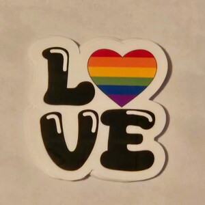 Trots liefde sticker | Decoratieve stickers | Gepersonaliseerde stickers | Laptopstickers