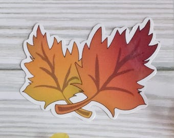 Autumn Leaves Sticker | Autumn Decor | Fall Stationery | Seasonal Stickers | Laptop Stickers | Fall Theme