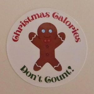 Gingerbread Man Sticker | Funny Holiday Sticker | Christmas Stickers | Christmas Vinyl Sticker