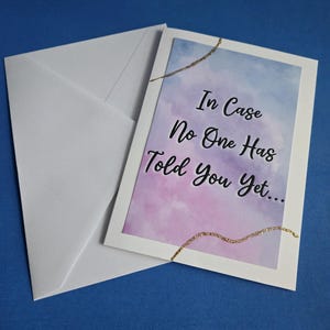 Aufmunternde Grußkarte | Bunte Grußkarte für Freunde | Grußkarte gedruckt | Positive Affirmation Grußkarte