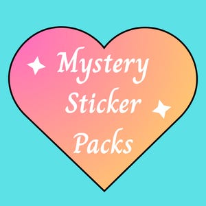 Mystery Sticker Pack | 5 Randomly Selected Vinyl Stickers | Cute, Fun, and Unique Designs | Perfect for Gifts, Laptops, and Journals