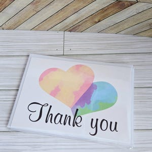 Colorful Thank You Card | Gratitude Card | Simple Design For Any Occasion | Bright and Colorful Greeting Card Design
