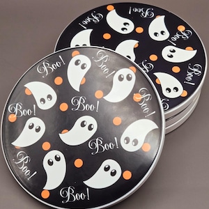 Boos & Ghosts Coaster | Cute Coasters | Halloween-themed Coasters | Ghost Decor