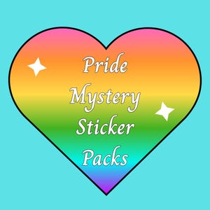 Pride Mystery Sticker Pack | 5 Random LGBTQ+ Vinyl Stickers | Cute, Unique, and Personal Designs | Perfect Gifts for Pride