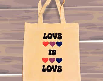 Love is Love-draagtas: aanpasbaar trotscadeau