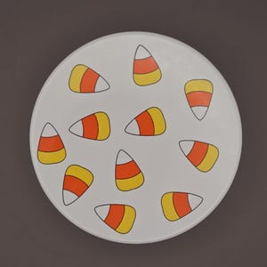 Candy Corn Coaster | Halloween Decor | Ceramic Coasters | Colorful Coasters