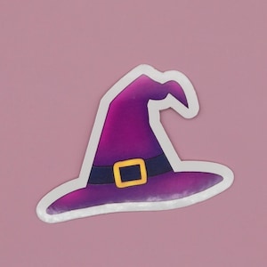Witch hat Sticker | Witchy Vibes | Witchy Decor | Halloween Sticker | Spooky Cute Witch Hat