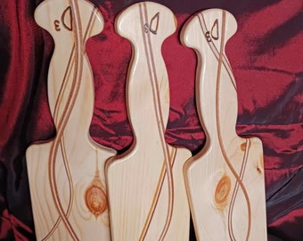 Ribbon Paddles for Consenting Adults Into Impact Play, Spankings, Punishment, Funishment, Discipline, Kink Toys