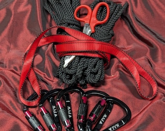 POSH Suspension Starter Rope Kit for Shibari, Rope Bondage, Kinbaku, Restraints, Decorative Knots, BDSM, Kink, Control