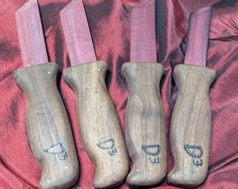 Wooden Knives for Sensation and Knife Play Among Consenting Adults, Edge, Fear, Anticipation, BDSM, Control, Kink, Fetish Toys