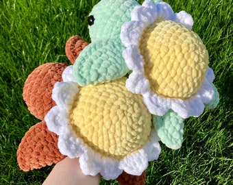 Daisy Turtle Crochet PATTERN Super Soft Amigurumi PDF Pattern