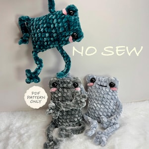 Crochet Leggy Frog Pattern | No-Sew Easy Frog Plush | Amigurumi PDF Digital Download