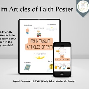 Islamic Wall Art Printable, Islamic Gift, Muslim Gift, Muslim Wall Art, Muslim, Islamic Education, Islamic Learning, Islamic Home Decor