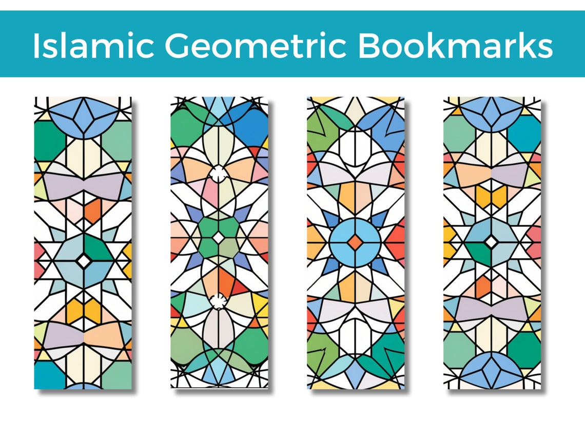 Islamic Bookmark, Islamic Modern, Islam, Bookmark, Geometric Pattern
