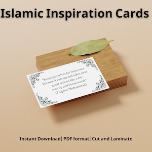 Citations du Coran, Cartes d'inspiration islamiques, Cadeau musulman, Cadeau du Ramadan, Cartes musulmanes, Dua musulman, Allah, Cartes d'affirmation, Numérique musulman