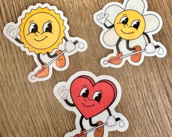 Retro Blind Cartoon Stickers