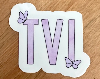 Purple Watercolor TVI Sticker