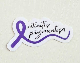 Retinitis Pigmentosa Awareness Ribbon Sticker