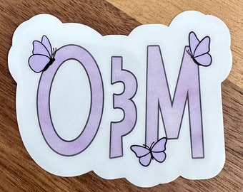 Purple Watercolor O&M Sticker