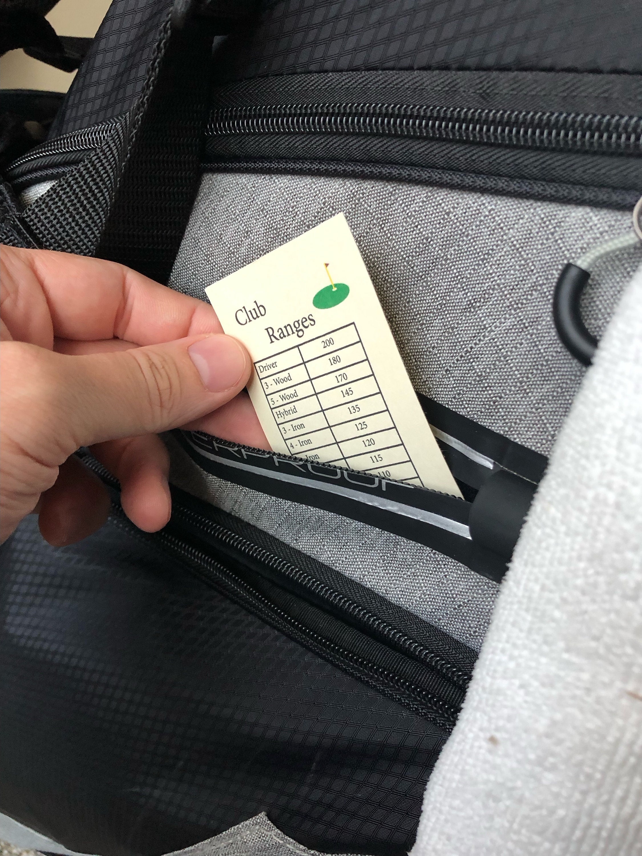 Range Card Sticker Golf Club Range Card - Etsy