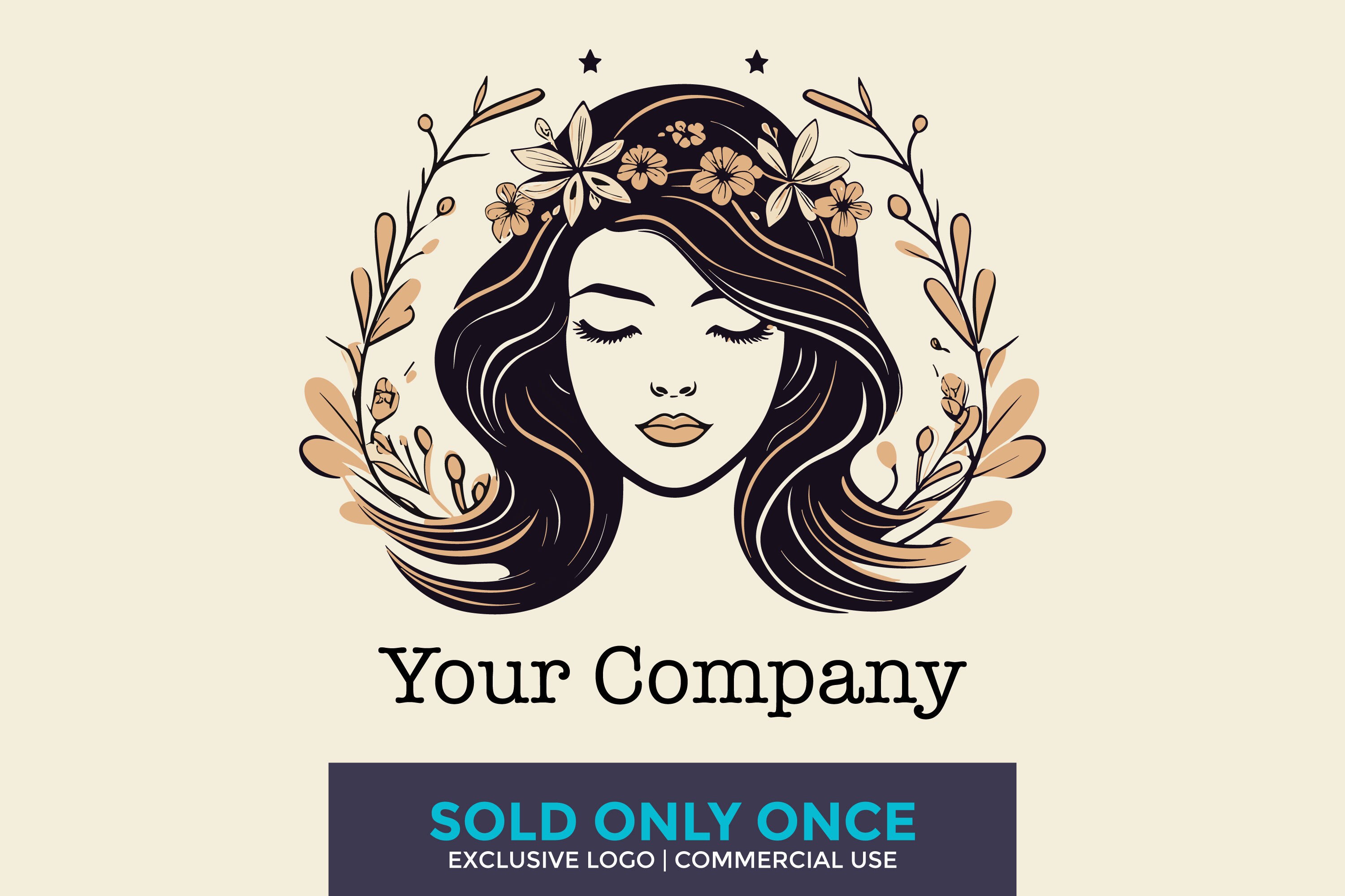 Ready Made Logo Hair Salon Logo Hairstylist Logo Beauty Etsy