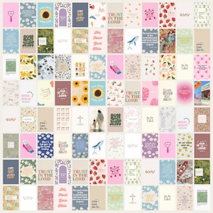 60 stück christliche Wandcollage ästhetik Junk Journal Bibel Vers Jesus Glaube religiöse christliche Raumdekor Vsco Minimalist Posters Deco